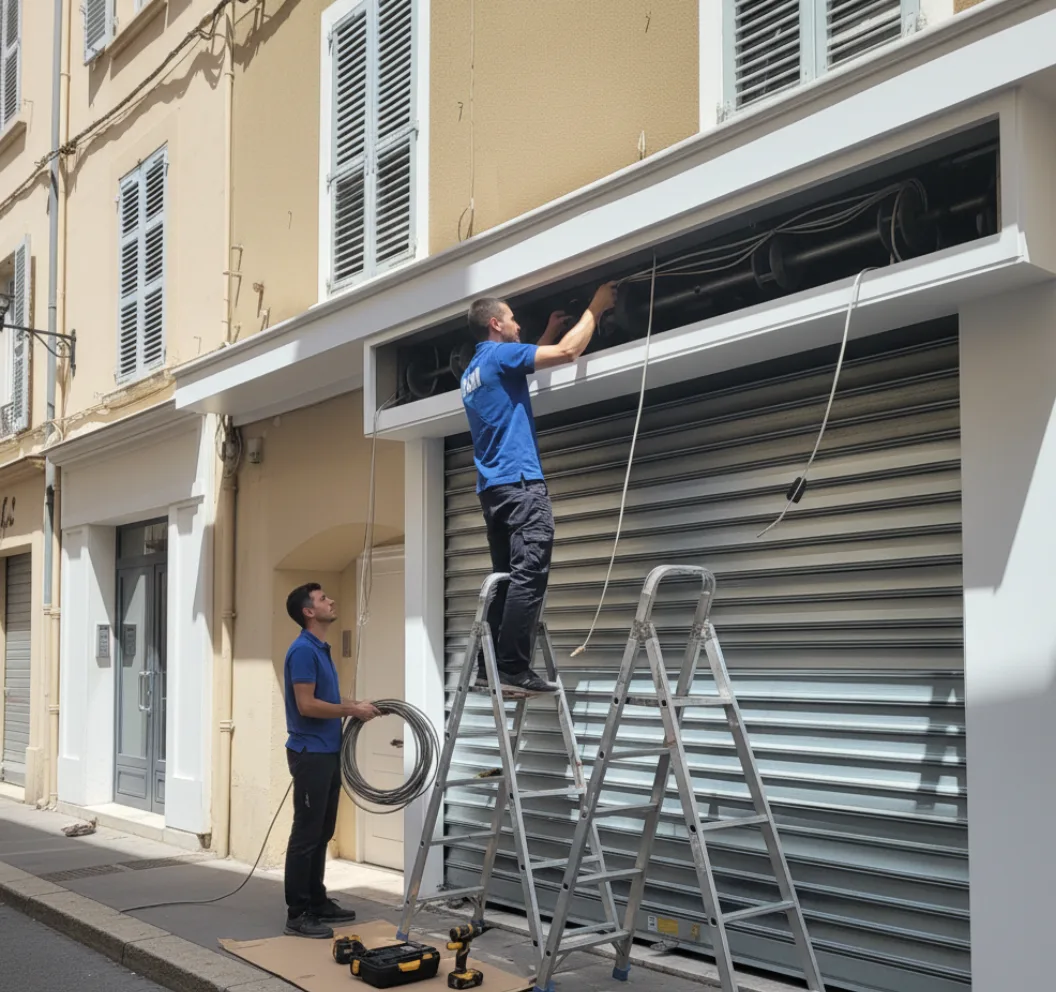 Motorisation de rideau metallique a Carcassonne
